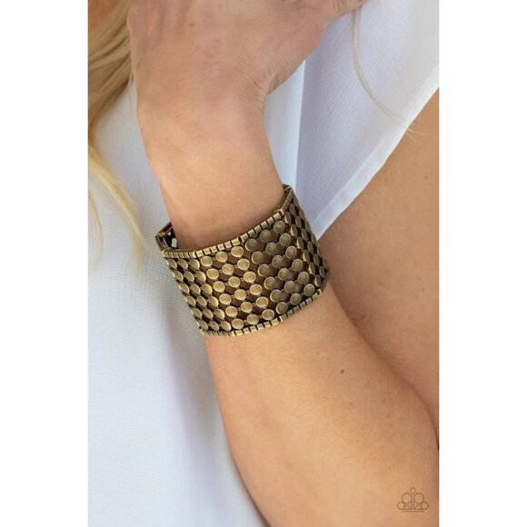 Cool and CONNECTED Brass Bracelet - Picture 1 of 2